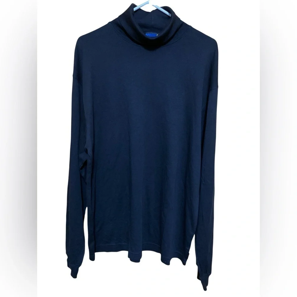 J. Crew Sport Black Turtleneck Long Sleeve Men’s Shirt Top, Size Large.
